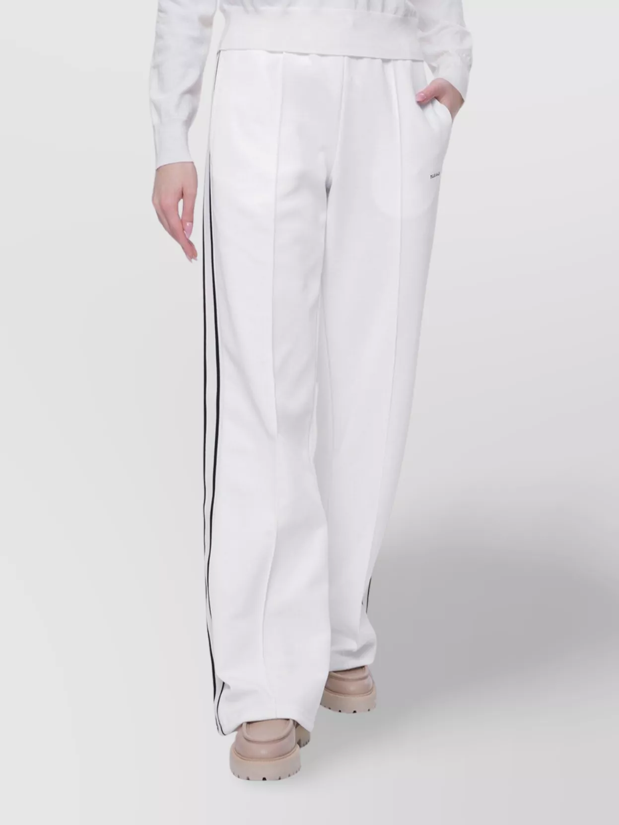 Parosh Waistband Trousers With Pockets And Stripes