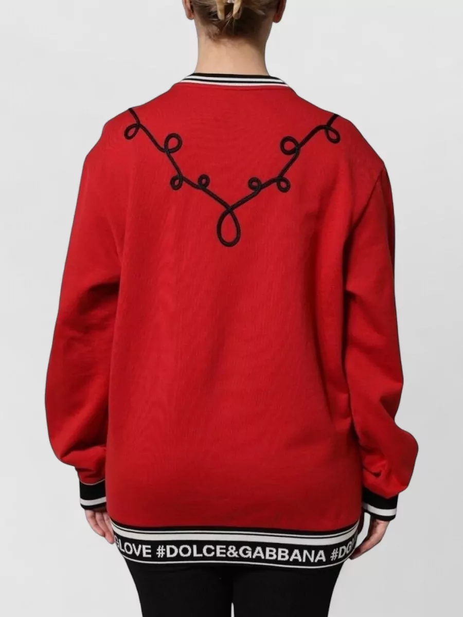 Dolce&Gabbana Cotton Sequined Sweatshirt