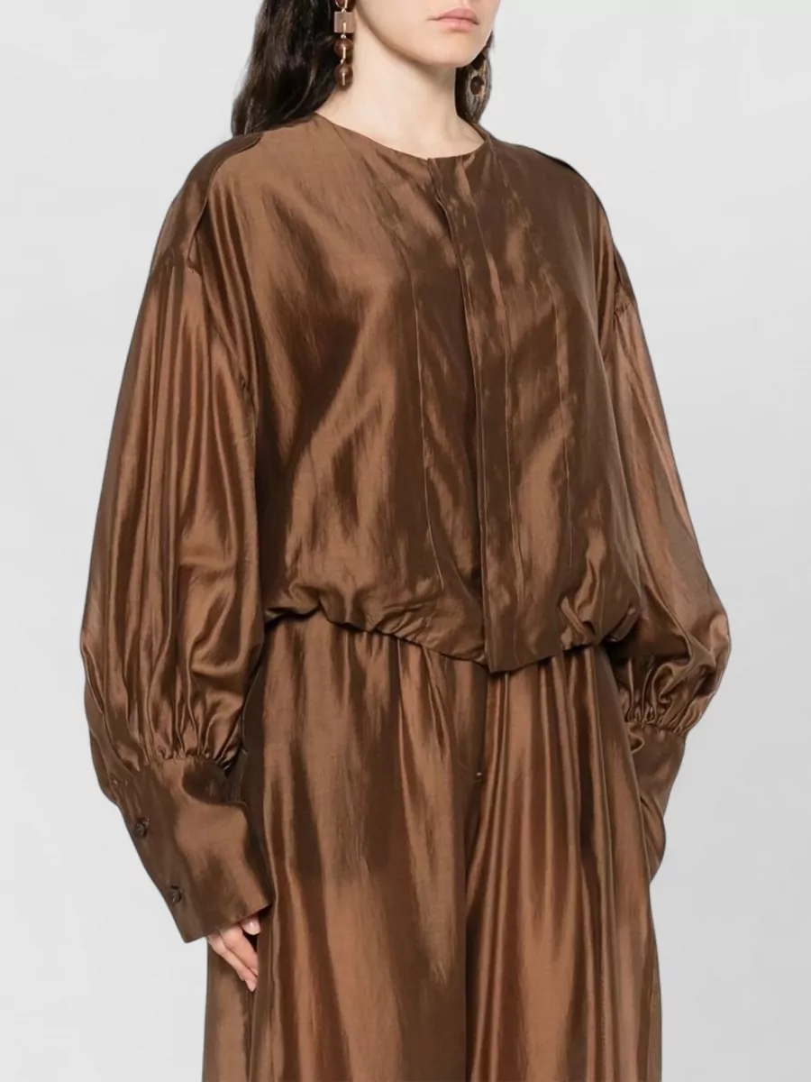 Thelatest Lightweight Muslin Crewneck Blouse