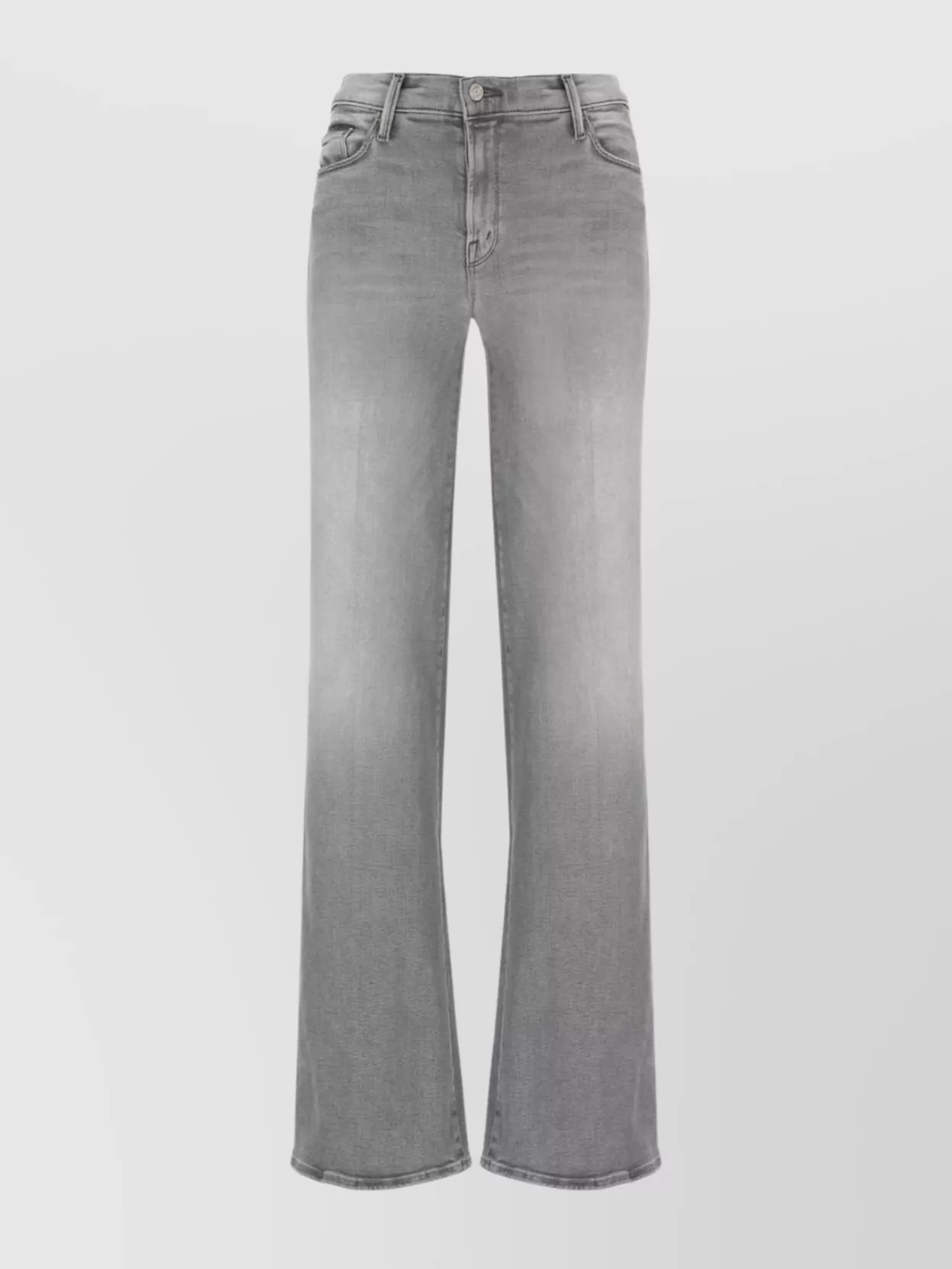 Mother Wide Leg Trousers Five Pocket Style In Brown