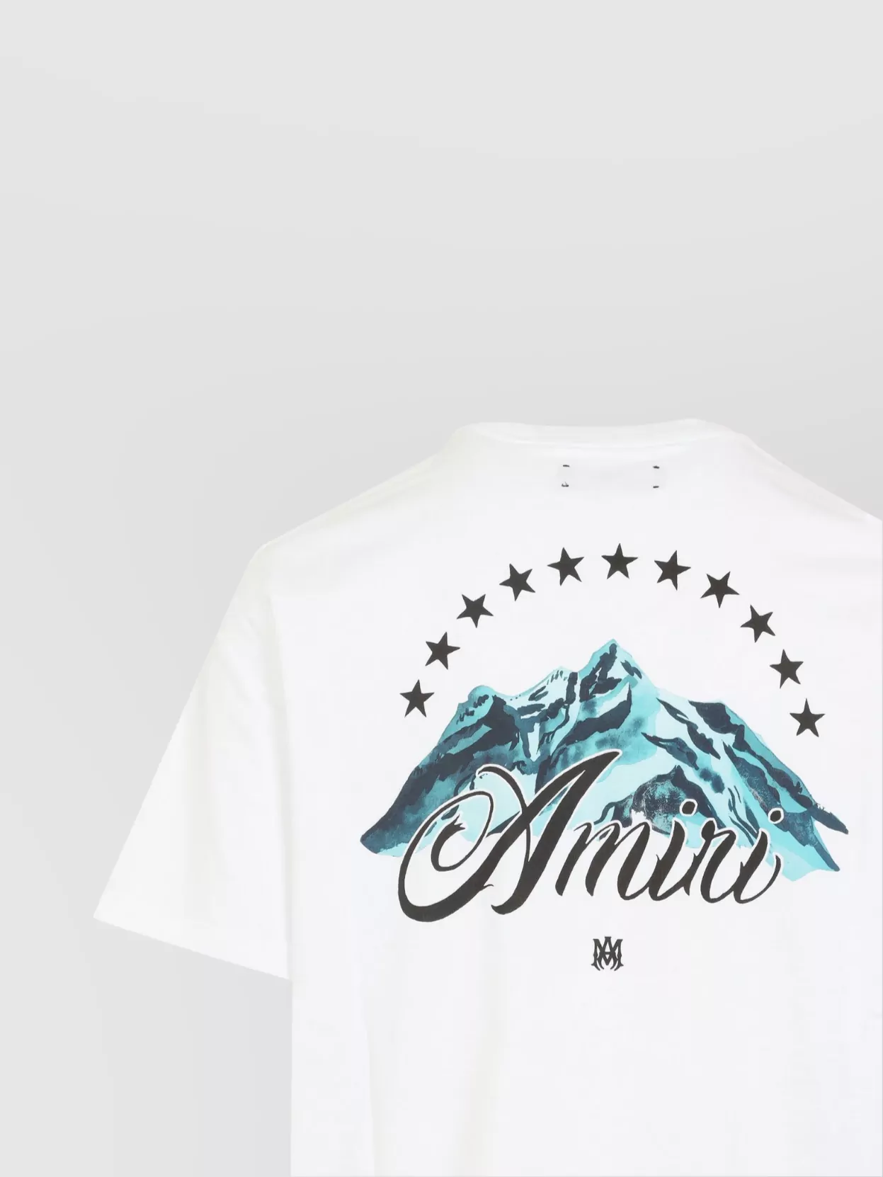 Amiri Mountain Graphic Short Sleeve T-shirt In White