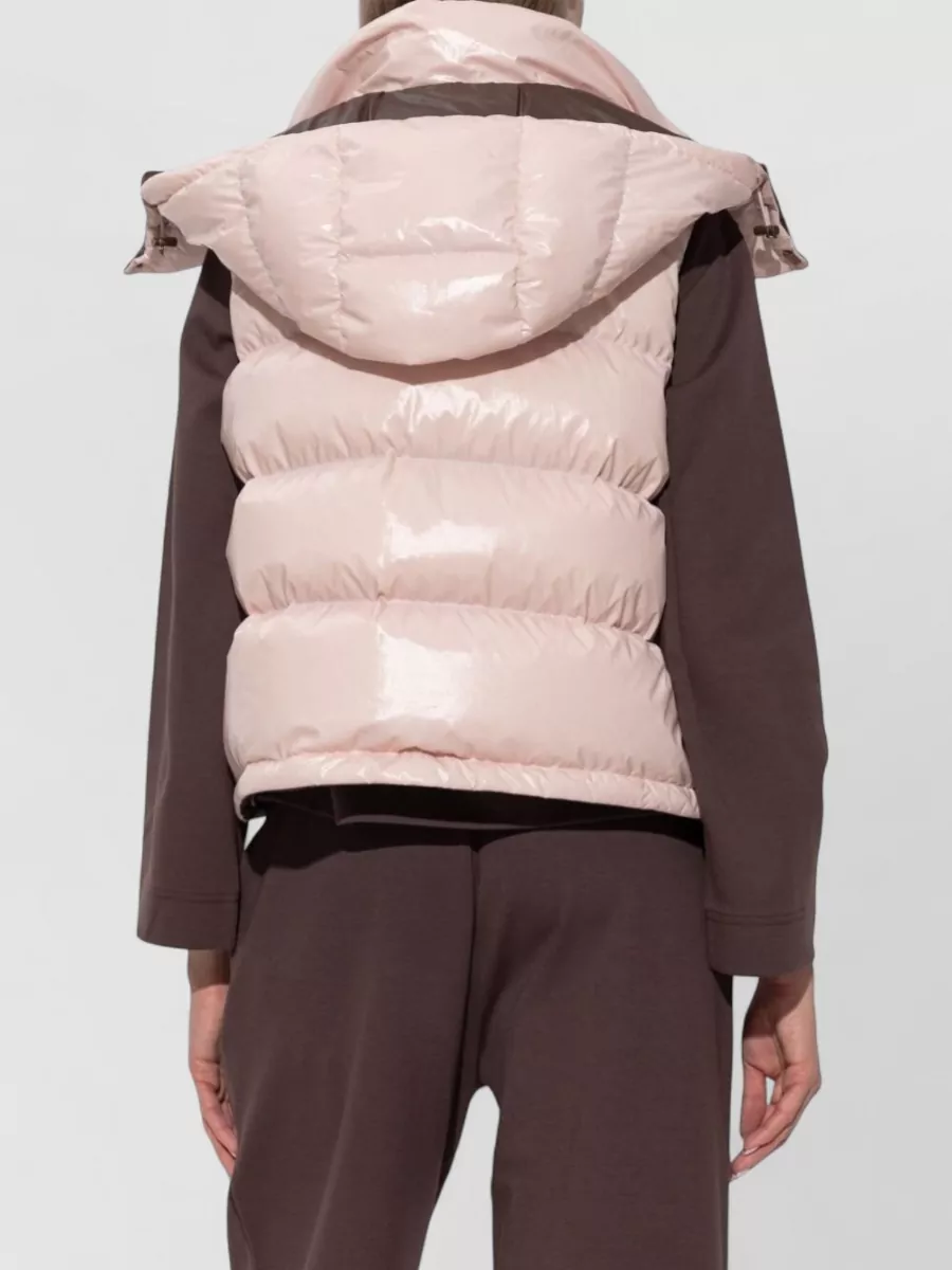 Moncler Down Quilted Hooded Puffer Vest