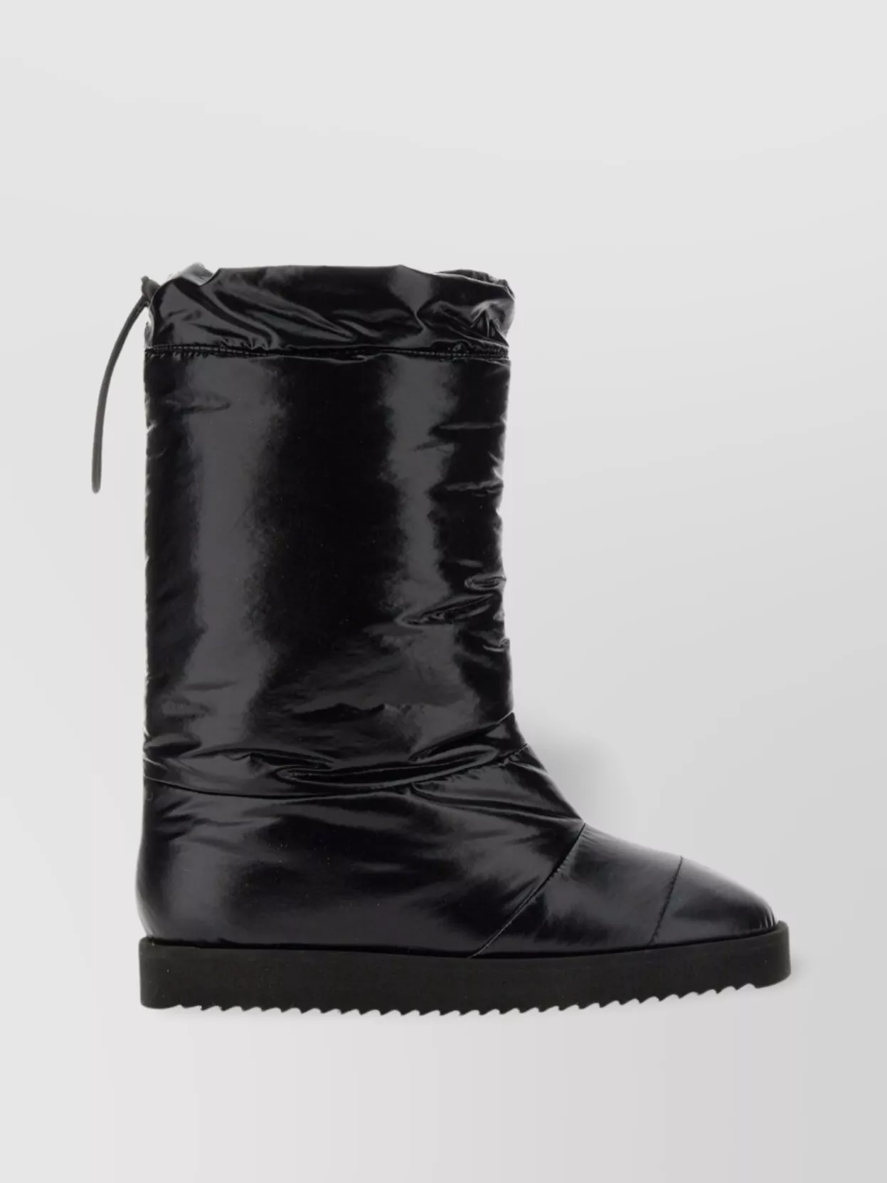 Gia Borghini Quilted Nylon Flat Sole Boots