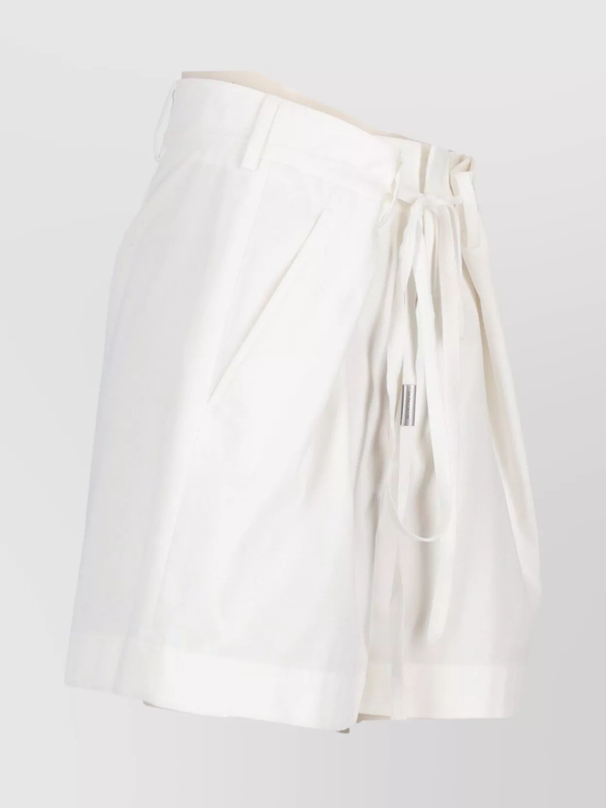 Ann Demeulemeester Jess Pleated Shorts Cotton Twill