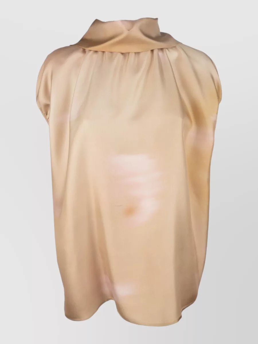 Fabiana Filippi Silk Short-Sleeve Blouse