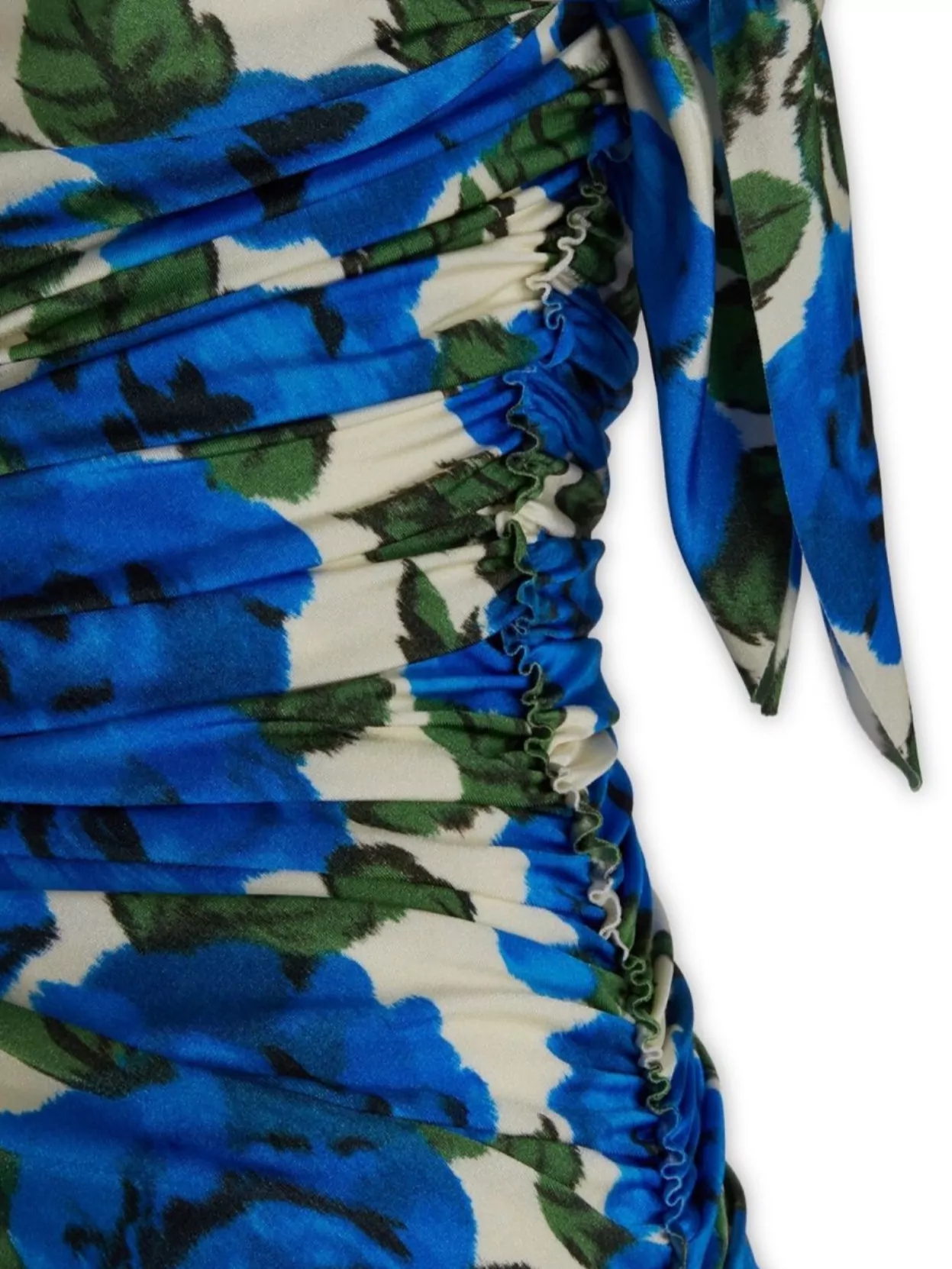 Philosophy Floral Print Ruched Detailing Side Tie Strapless