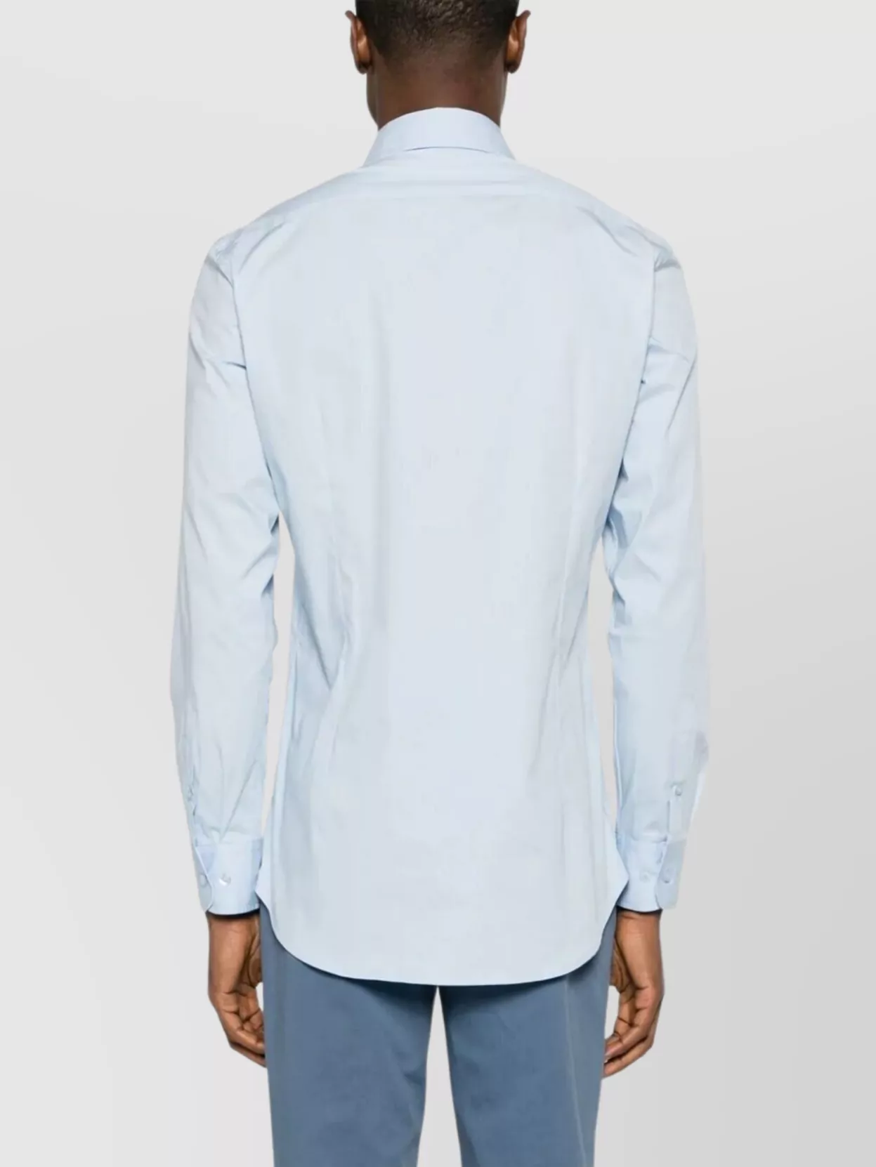 Etro Long Sleeve Shirt Curved Hem In Multi