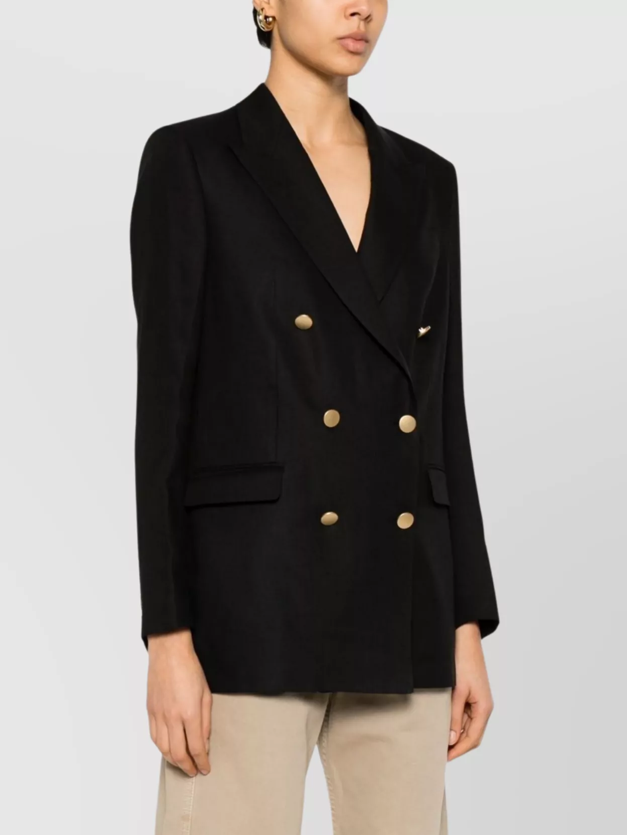TAGLIATORE JASMINE DOUBLE-BREASTED LINEN BLAZER