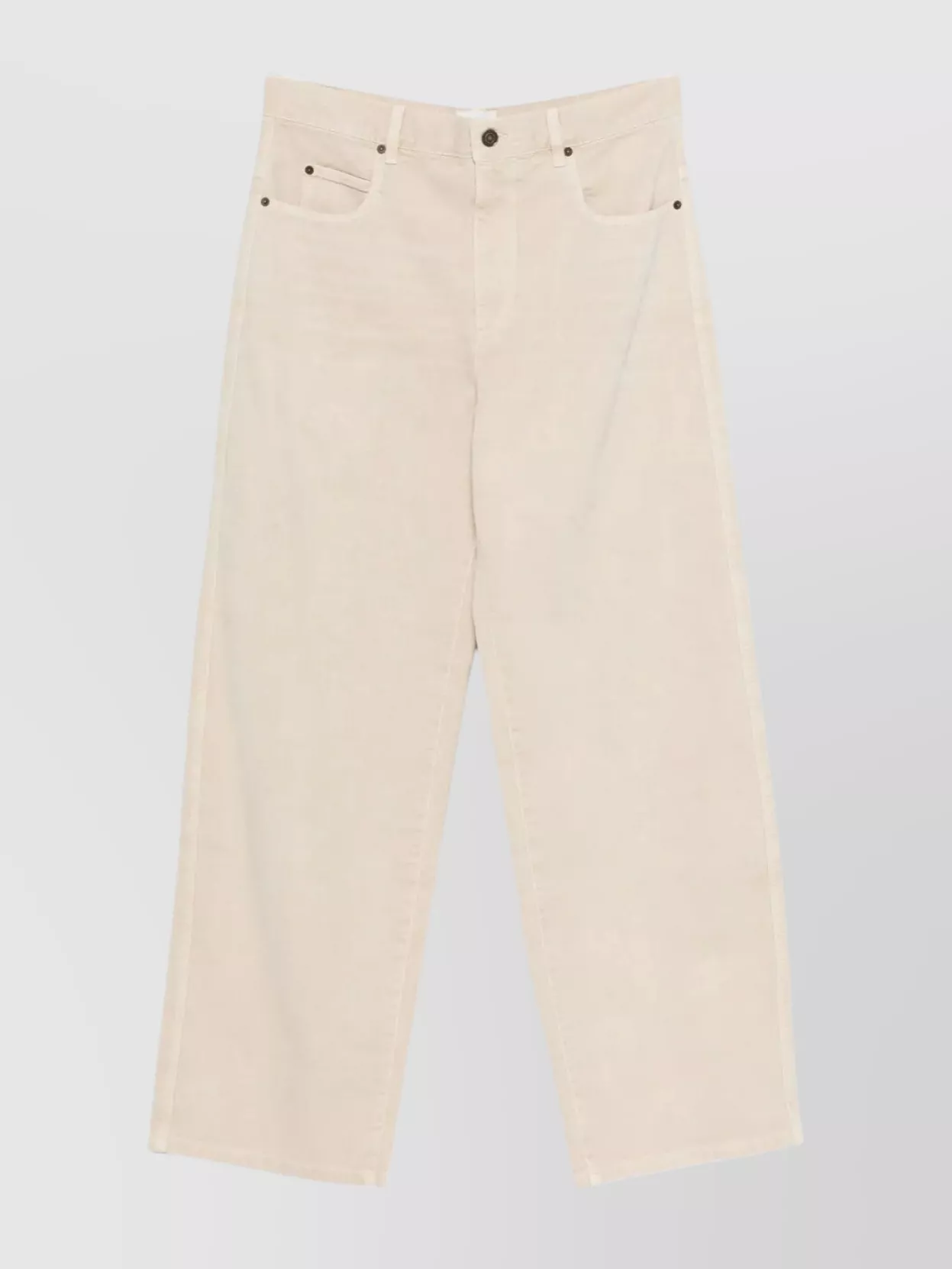 Isabel Marant Five-pocket Trousers Featuring Belt Loops In Brown
