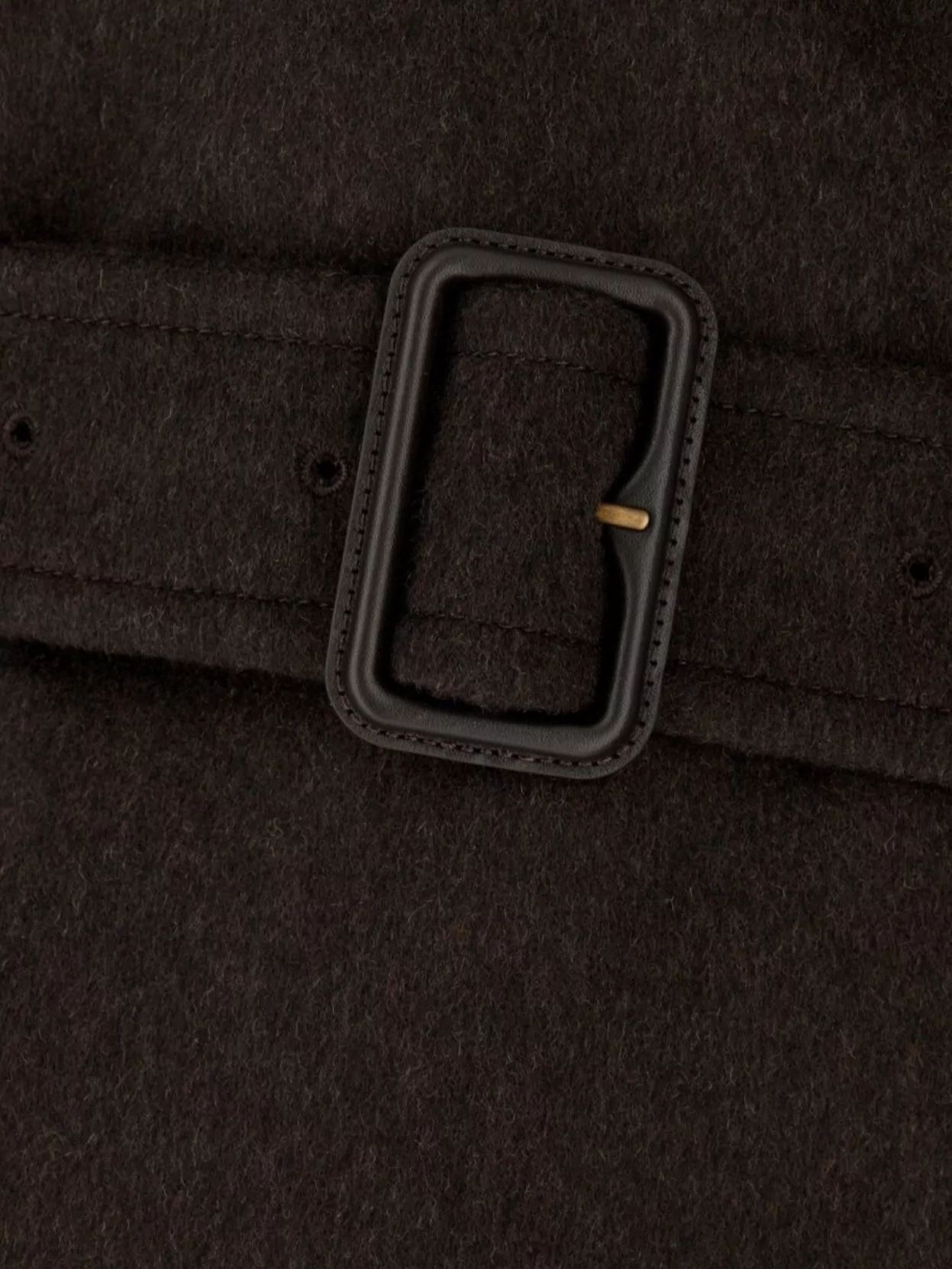 Burberry Cashmere Coat With Belted Waist And Epaulettes