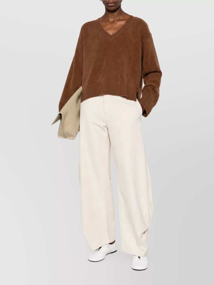 Ct Plage wool v-neck long-sleeve jumper