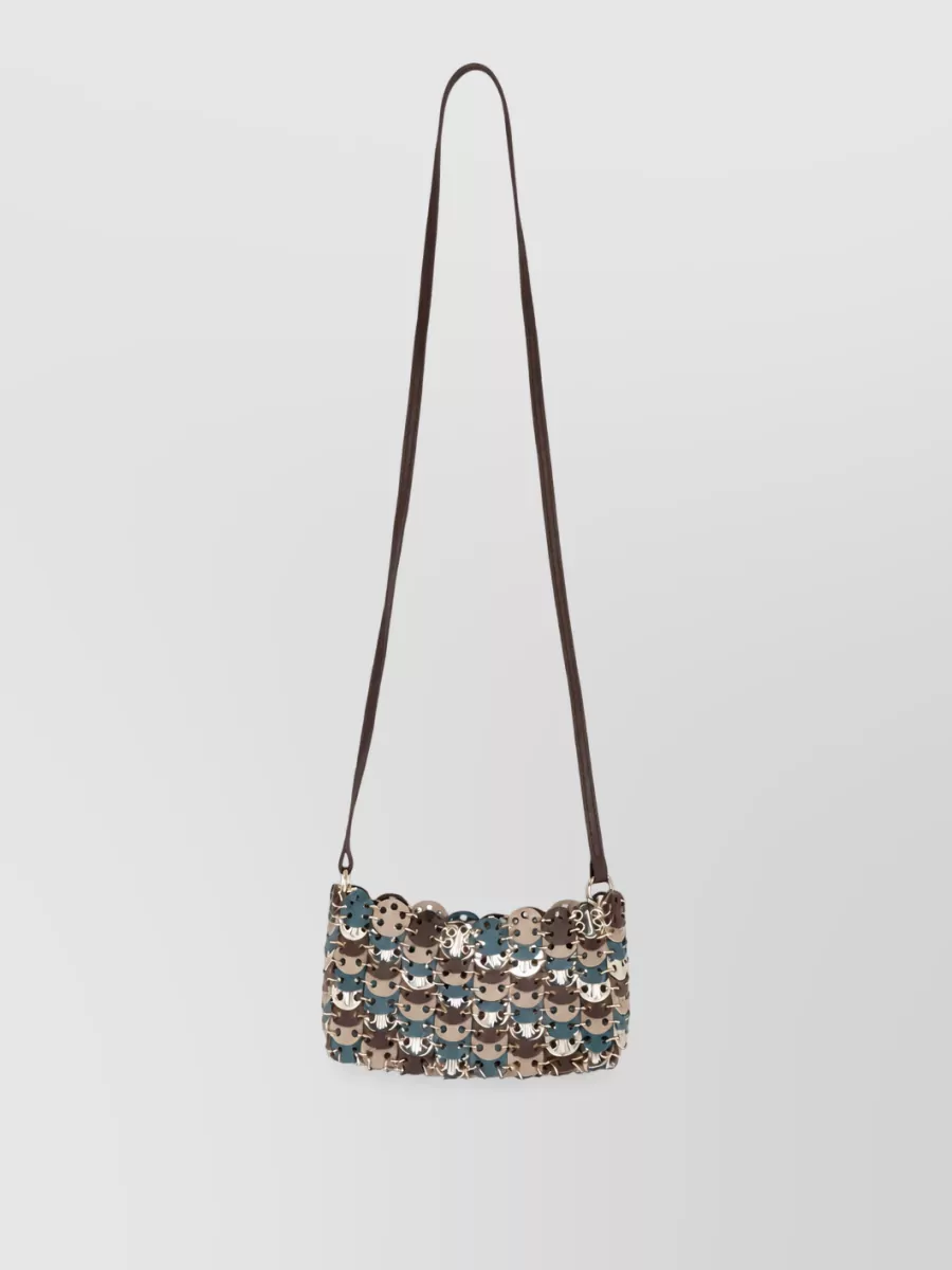 Paco Rabanne 1969 chain mail leather clutch bag
