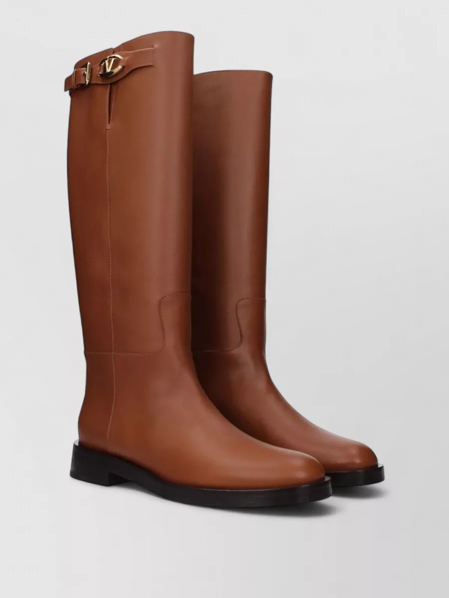 Valentino Garavani Leather Knee-High Boots