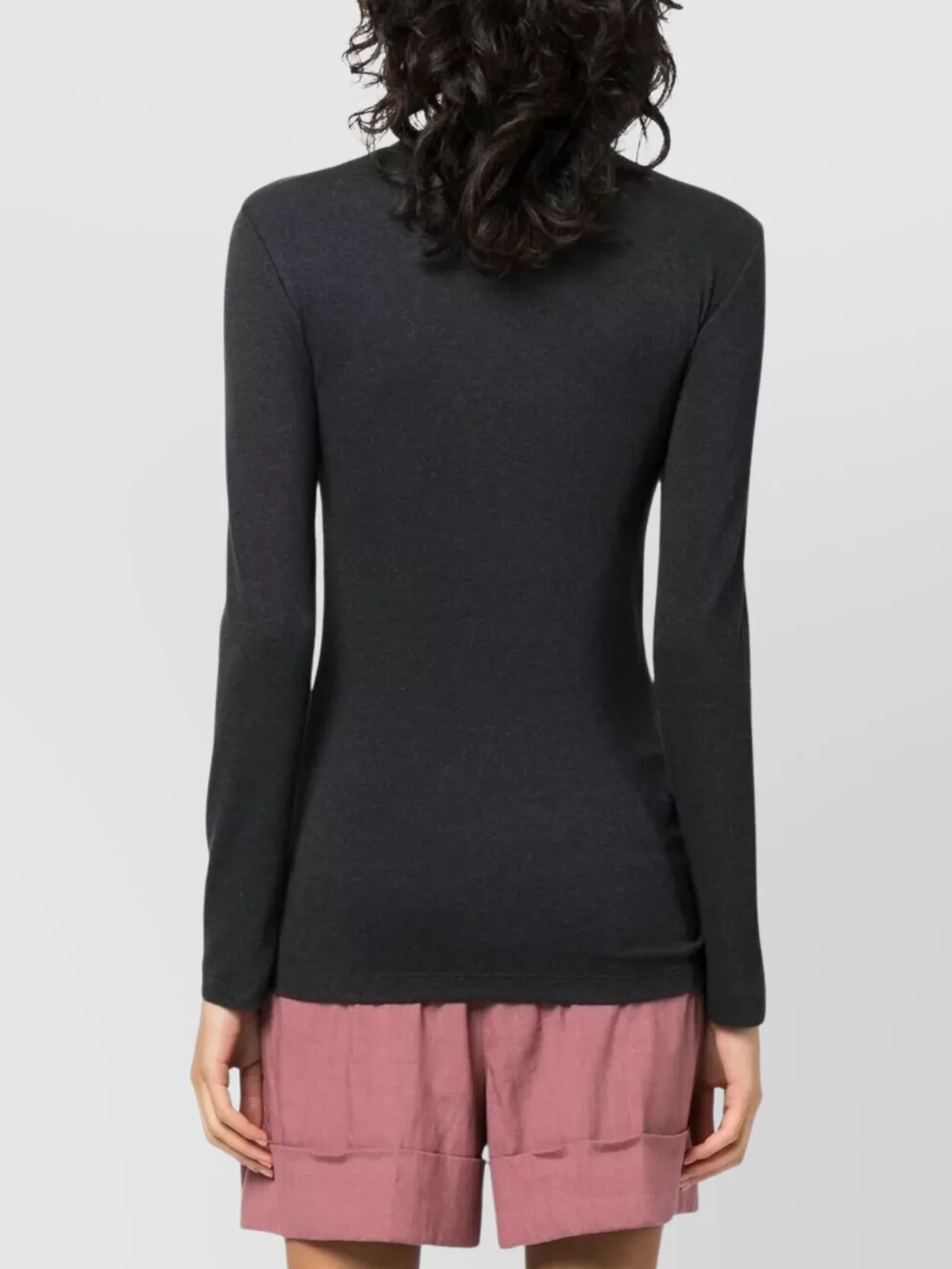 Brunello Cucinelli Ribbed Stretch Jersey Long-Sleeve T-Shirt