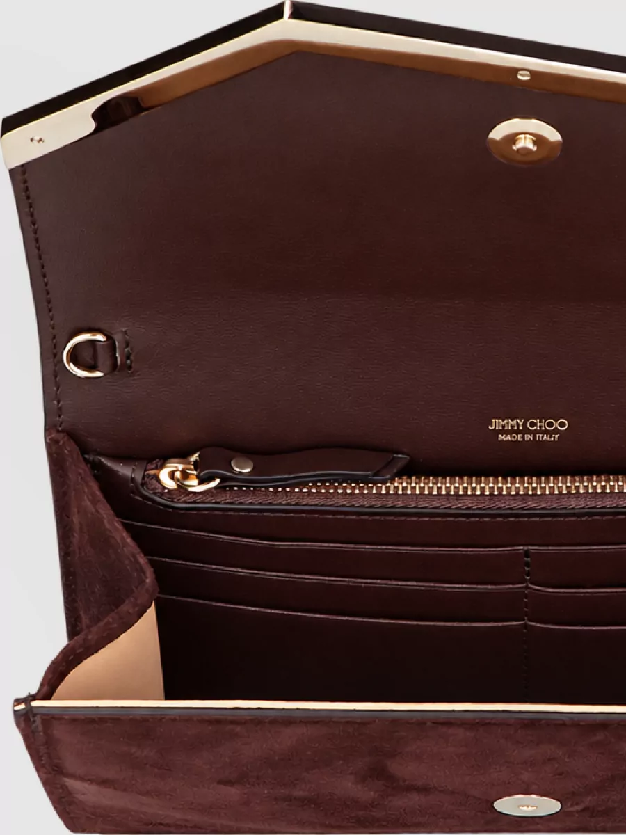 Jimmy Choo Emmie Suede Clutch Bag