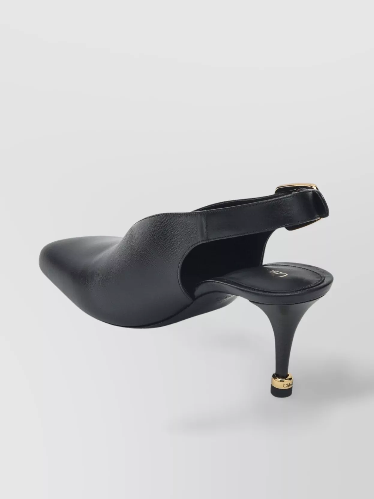 Chloé Andrea Leather Slingback Decollete Buckle