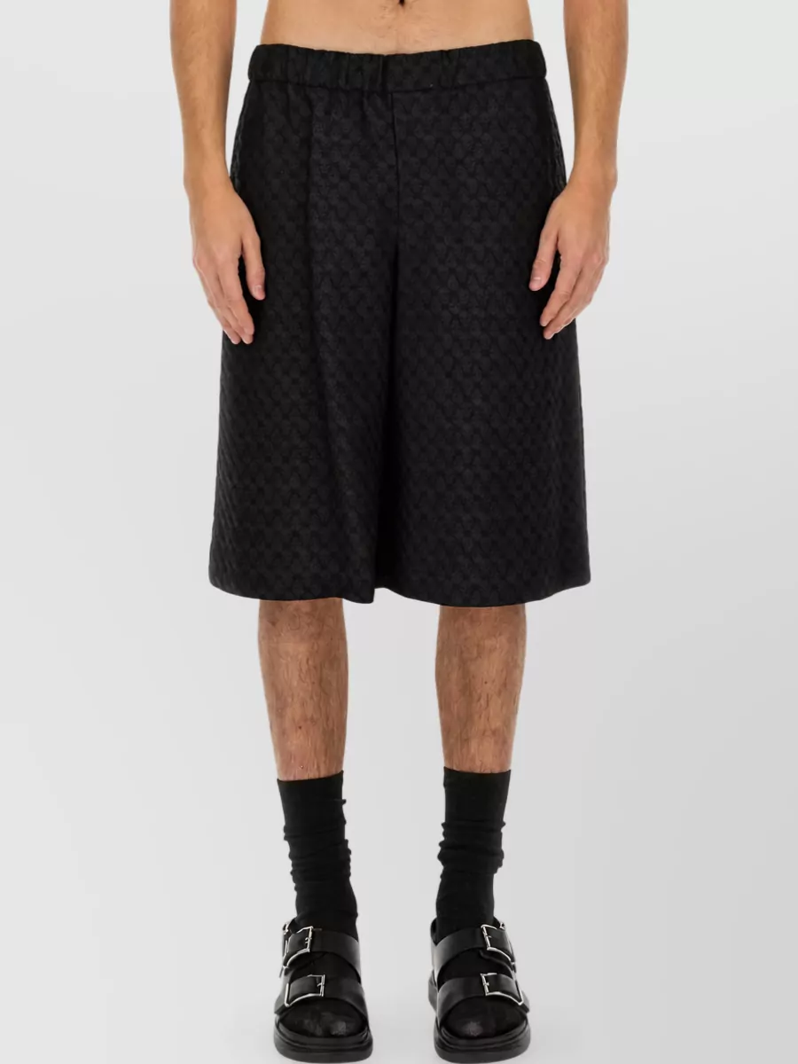 Alexander Mcqueen Skull Jacquard Swim Shorts
