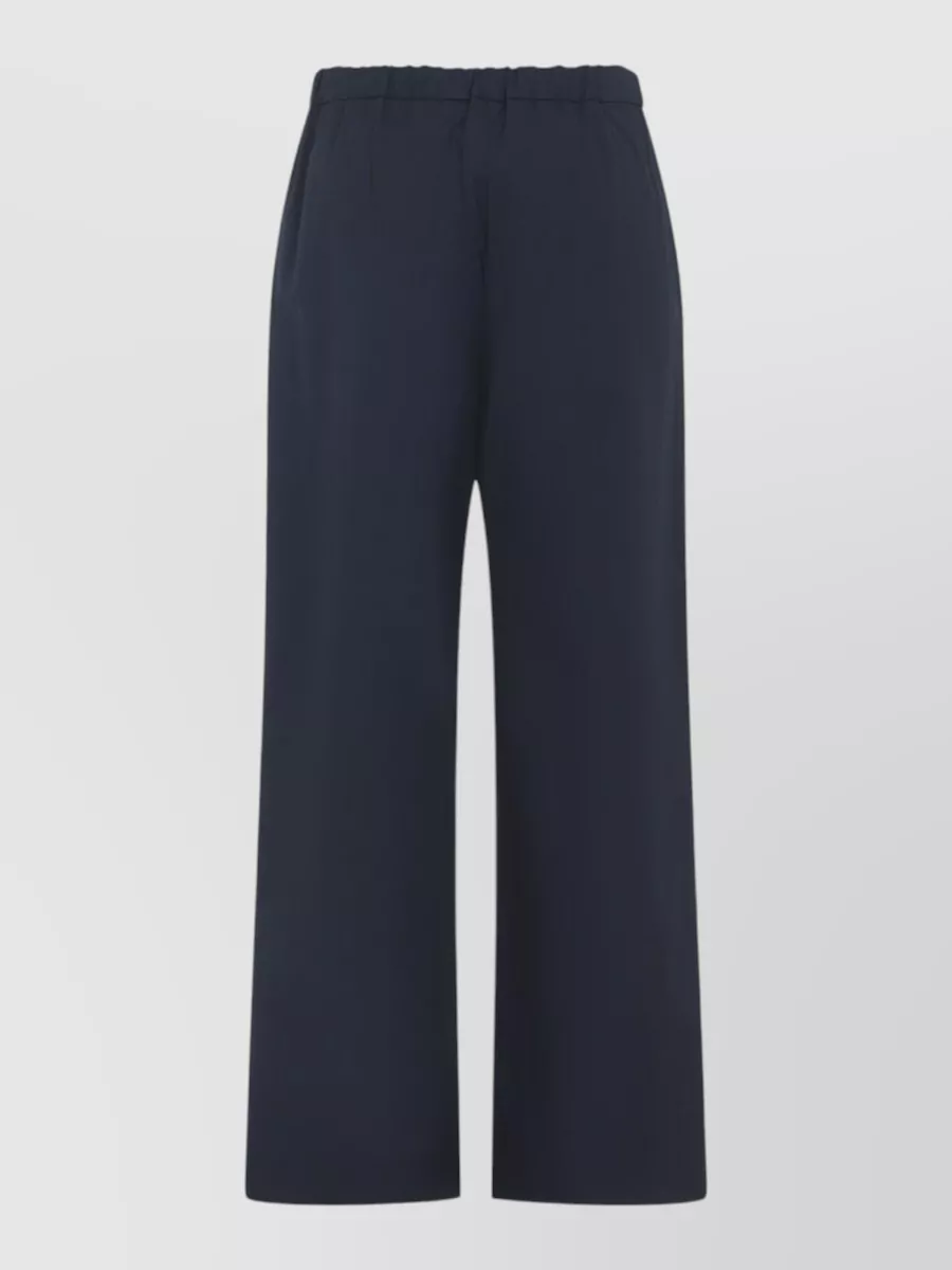 S Max Mara Cotton Wide-Leg Trousers