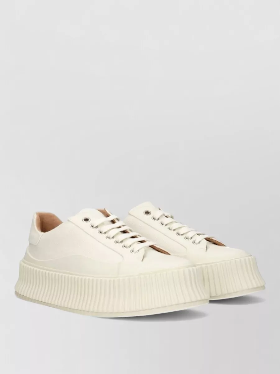 Jil Sander Fabric Low-Top Sneakers