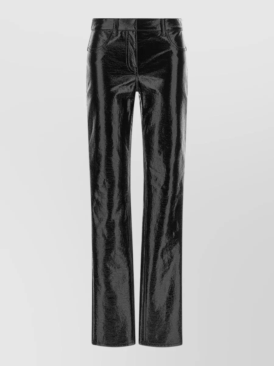 Courrèges vinyl straight-leg trousers