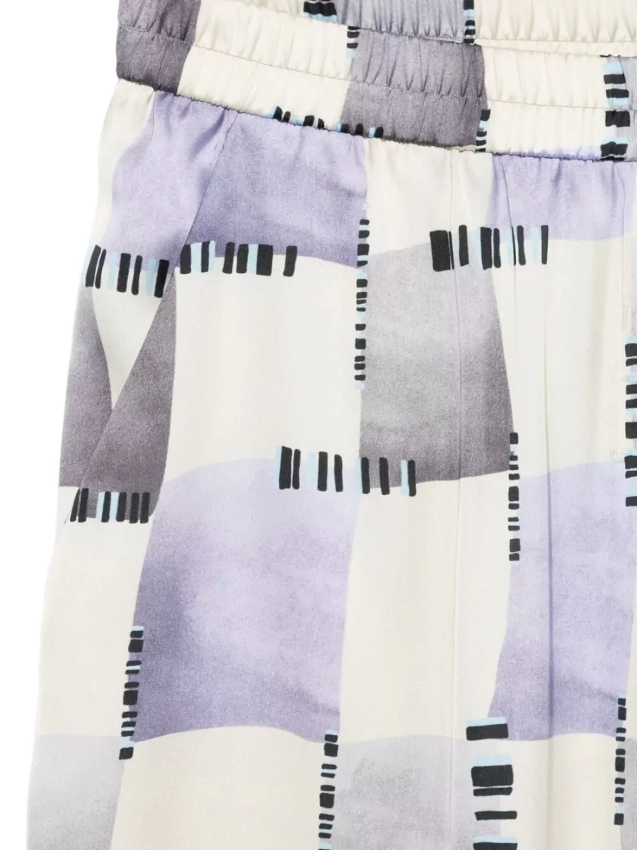 Emporio Armani Printed Wide-Leg Trousers