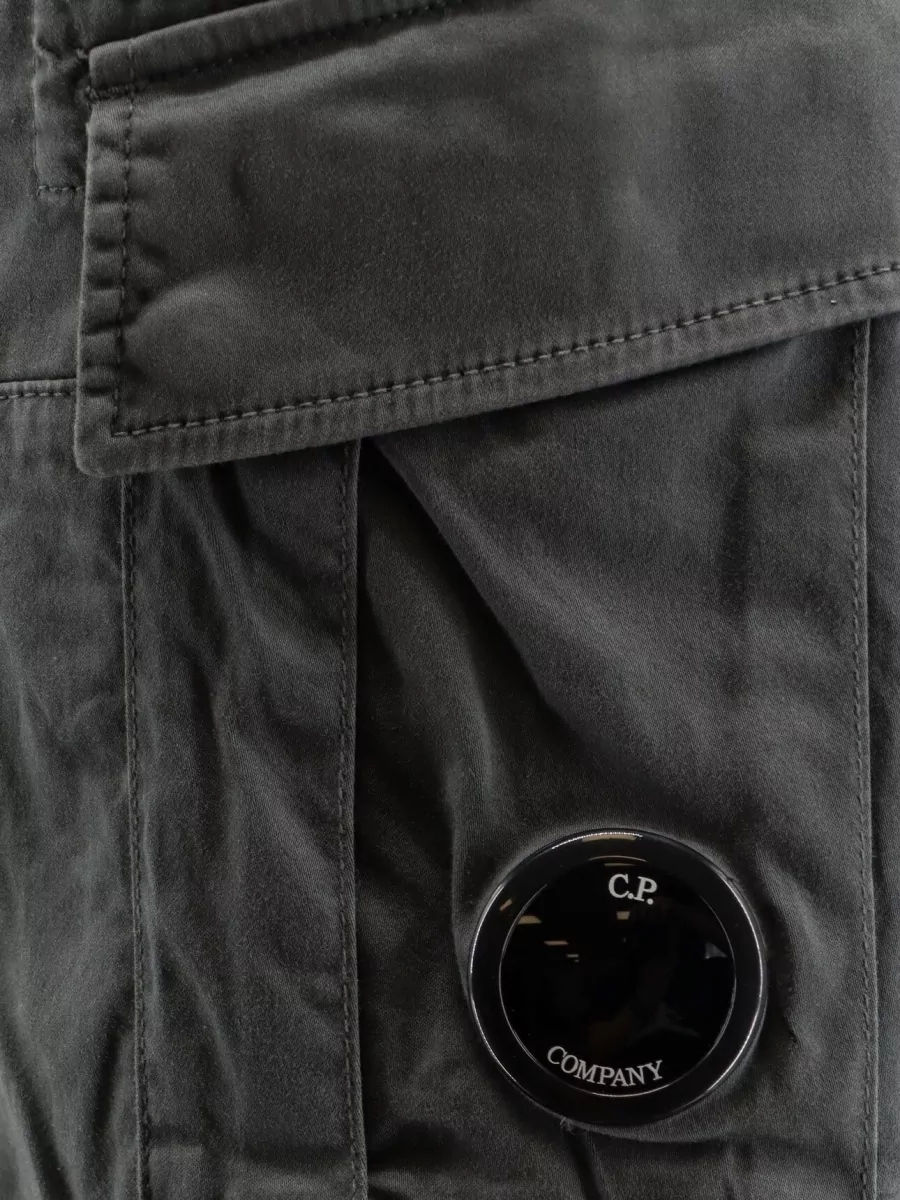 C.p. Company Cotton Bermuda Shorts Multiple Cargo Pockets