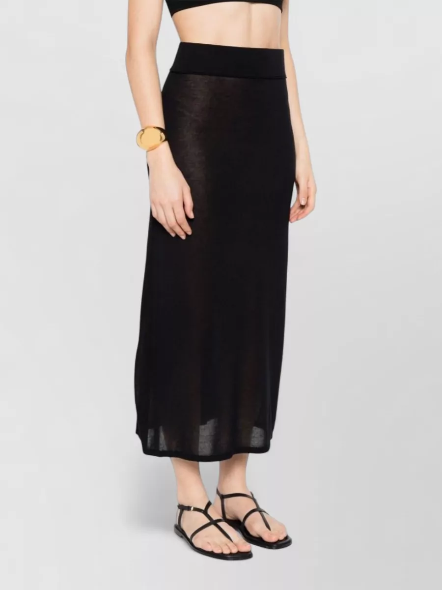 Totême Cashmere-Blend Fine-Knit High-Rise Maxi Skirt