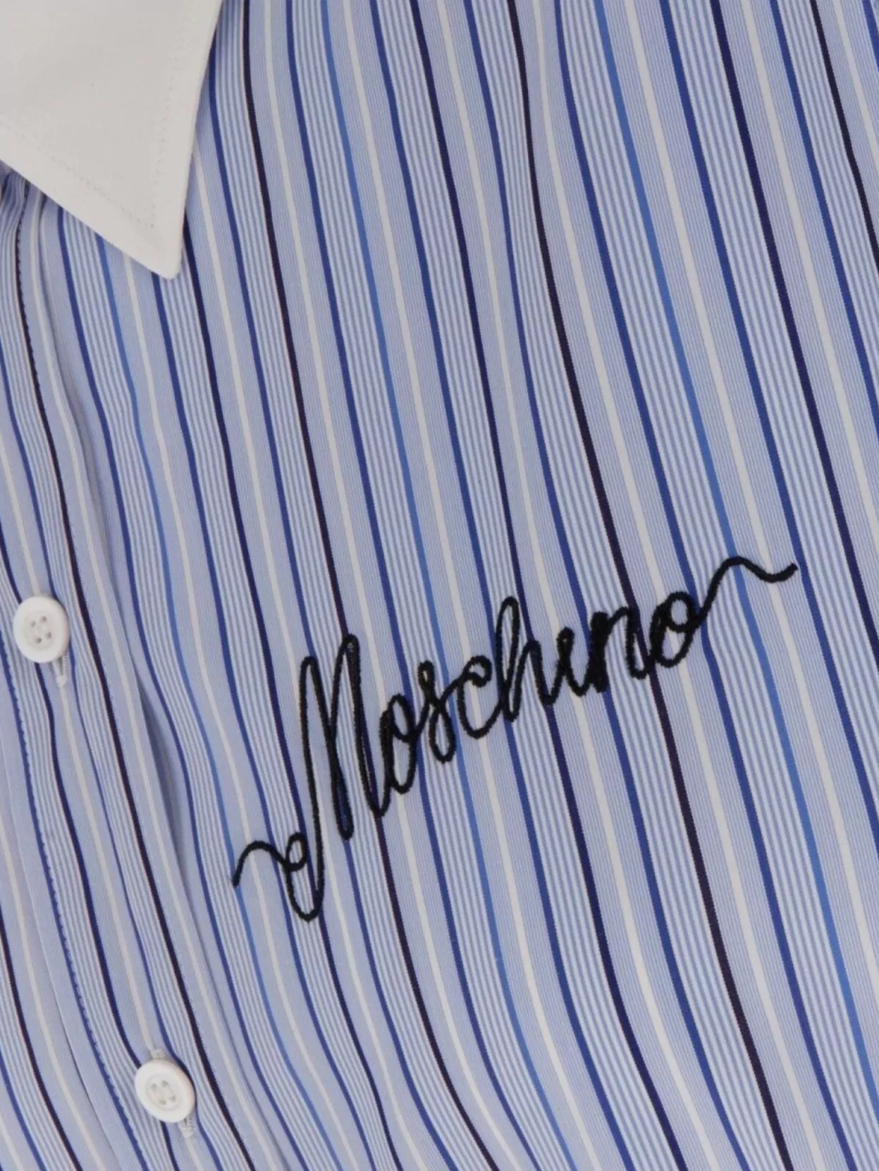Moschino Striped Motif Shirt Dress
