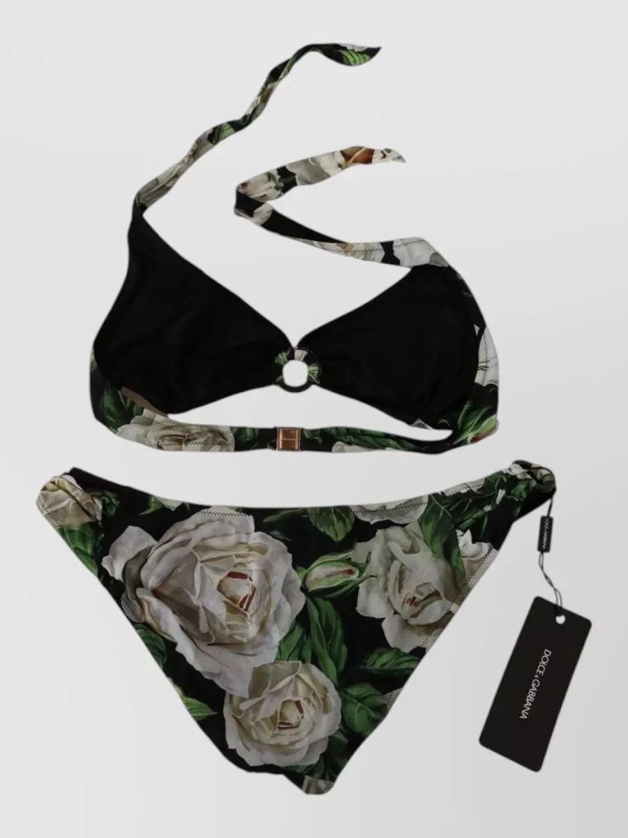 Dolce&Gabbana Floral-Print Bikini Top