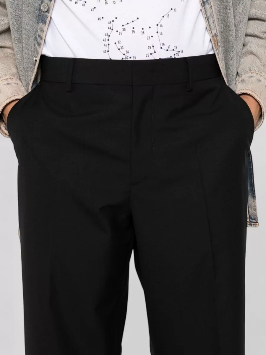 Moschino Virgin Wool Straight-Leg Trousers