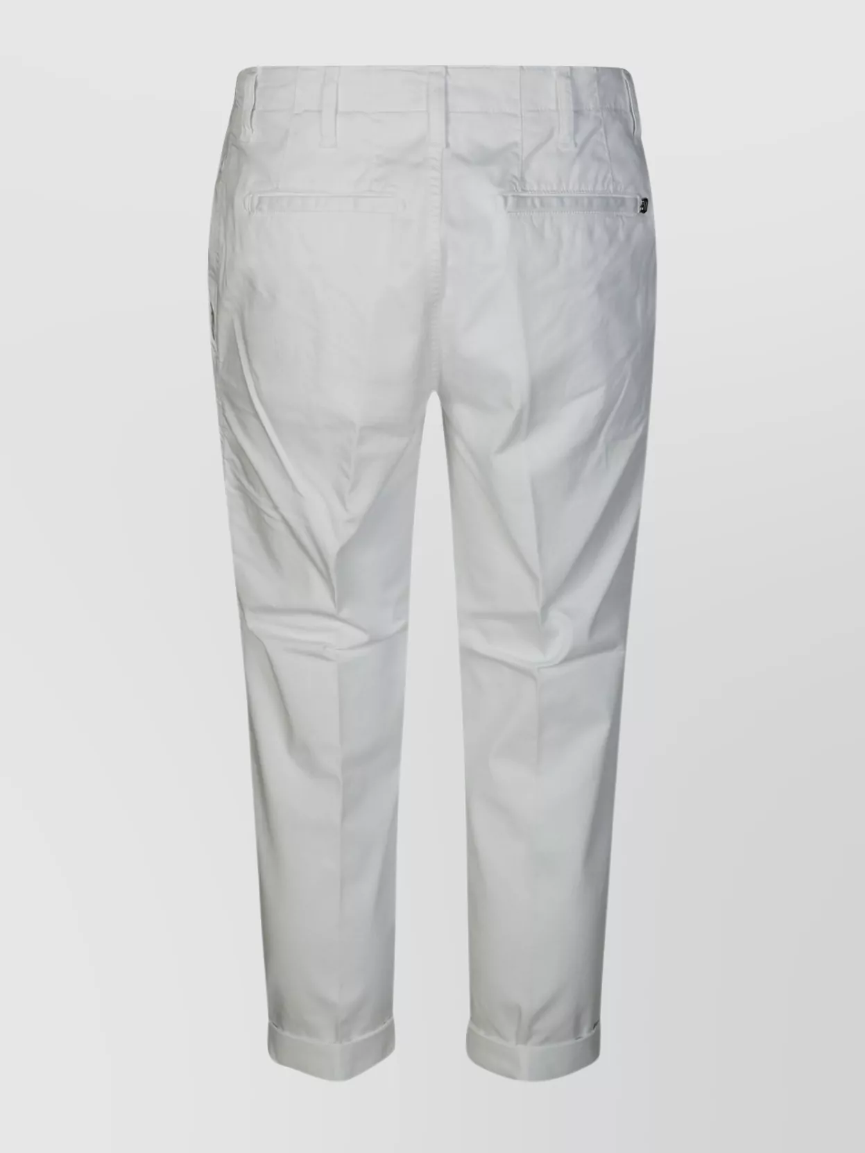 Dondup Zyan Trousers Back Pockets In White