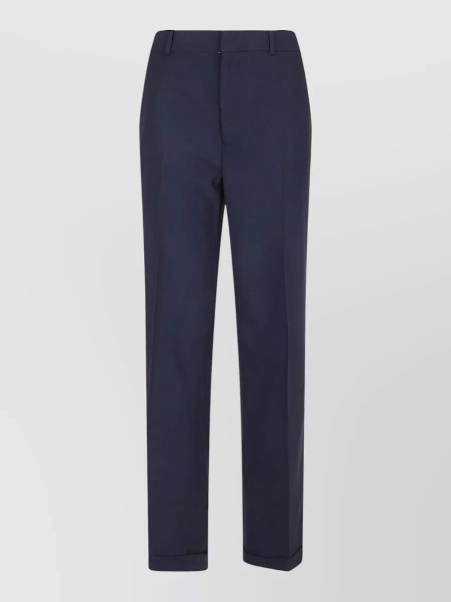 Polo Ralph Lauren wool mid-rise straight-leg ankle-length trousers