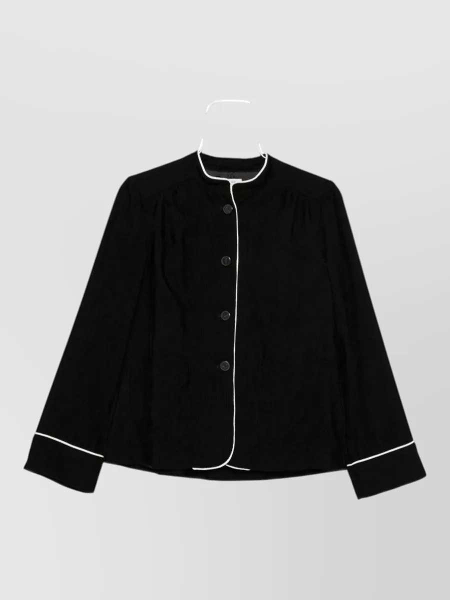 Forte Forte velvet single breasted coat