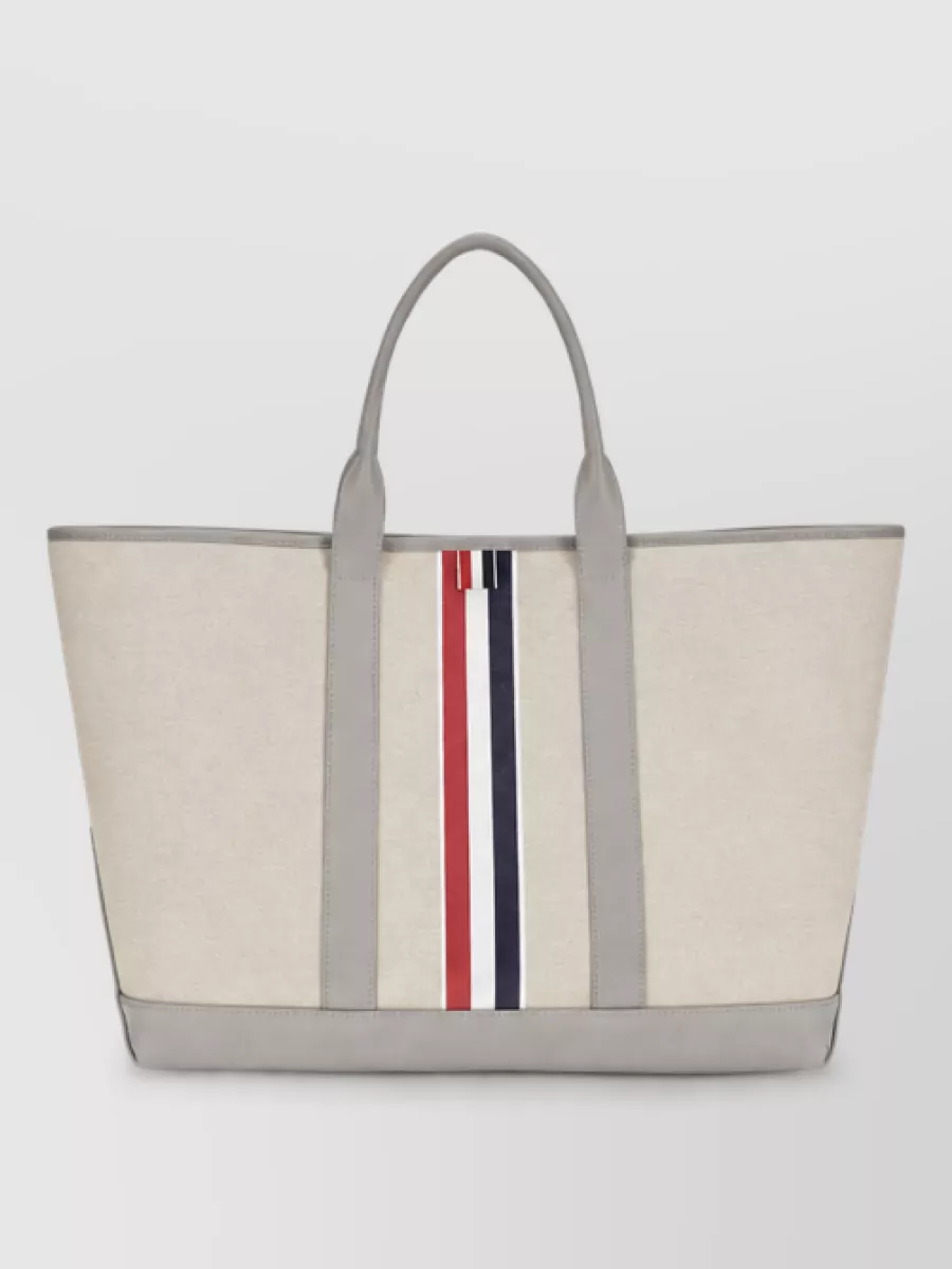 Thom Browne Fabric Tote Bag