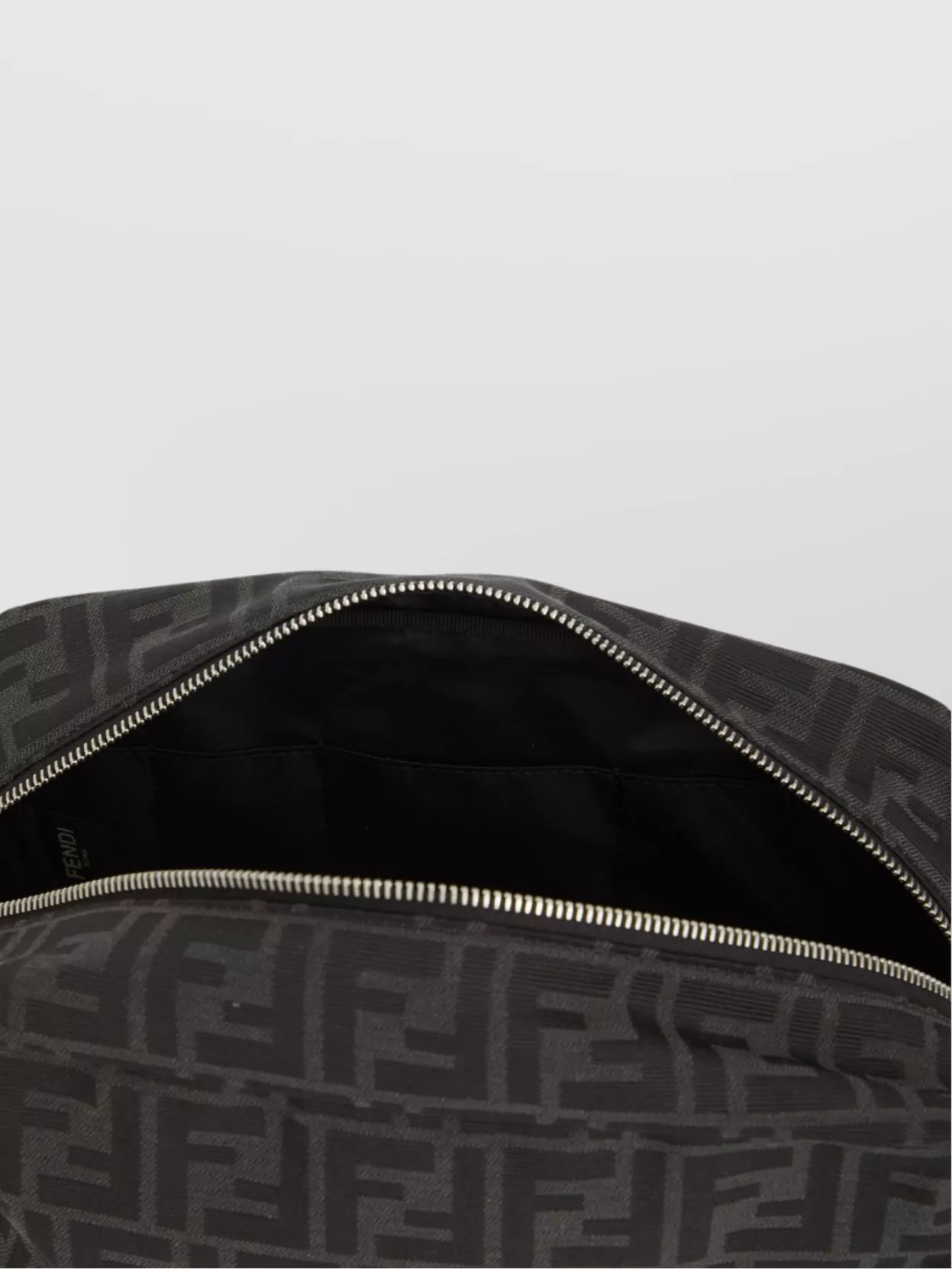 Fendi Rectangular Pouch Style Clutch Bag In Gray
