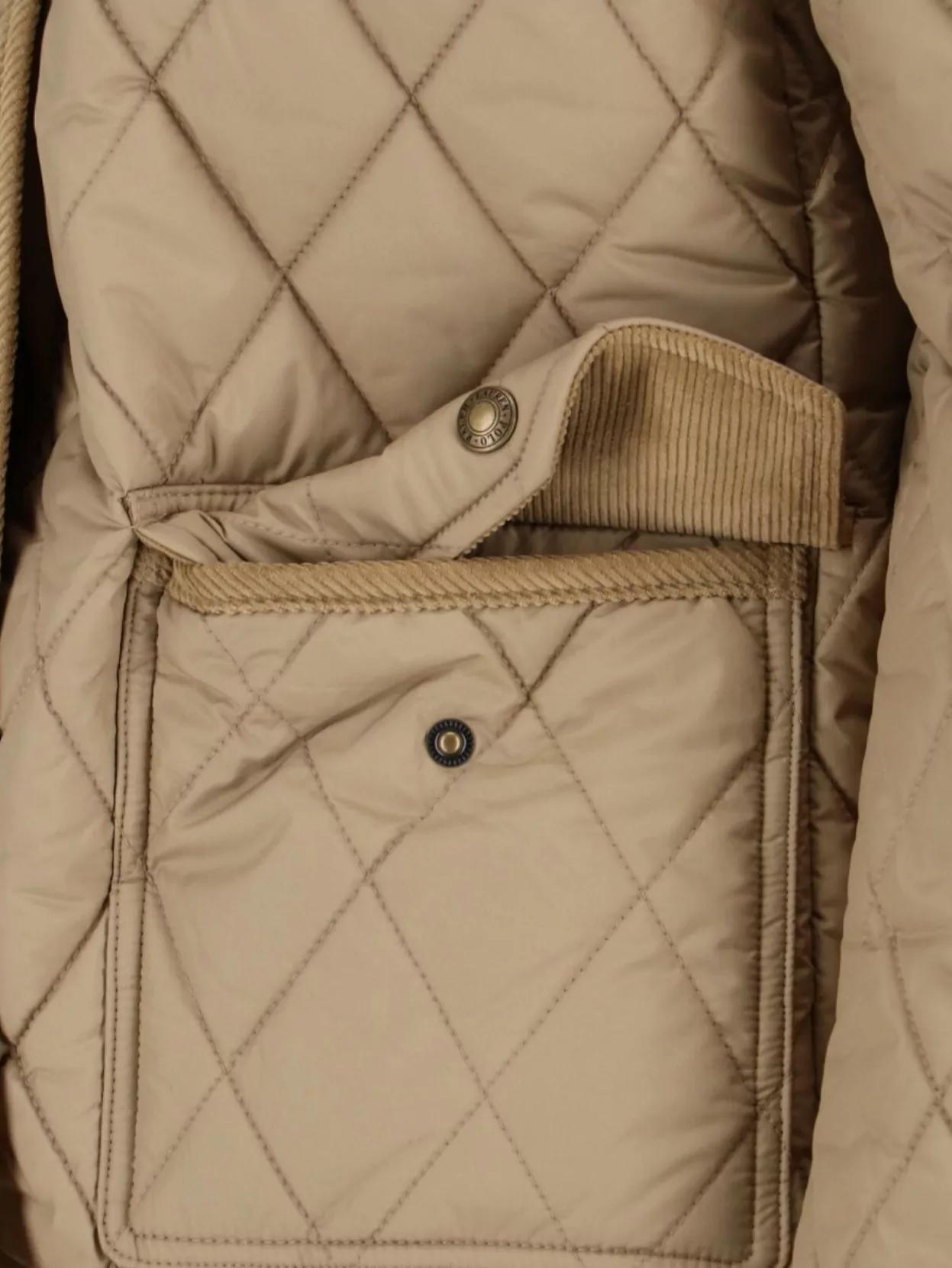 Polo Ralph Lauren Casual Jacket With Corduroy Collar And Pockets