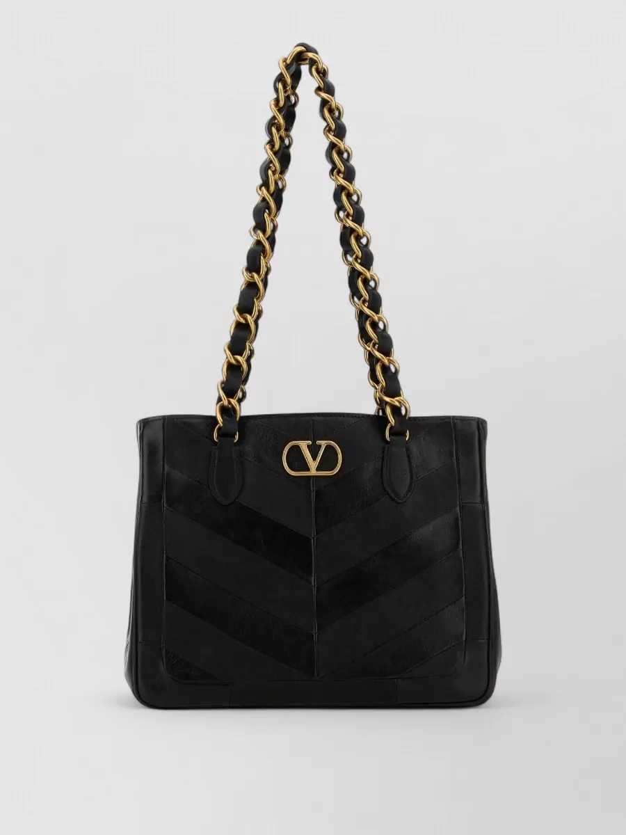 Valentino Garavani Laseine Small Leather Shoulder Bag