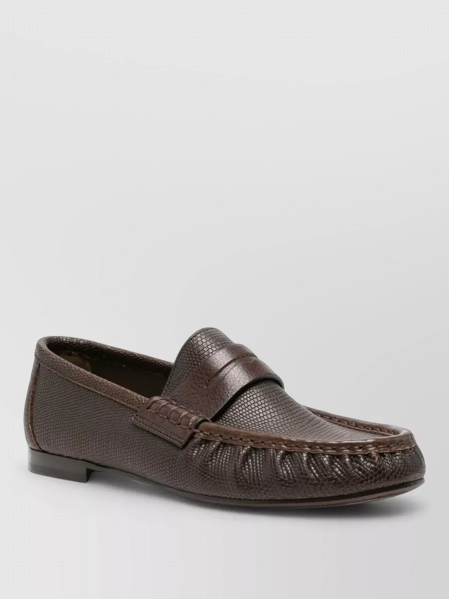 Brunello Cucinelli leather loafers
