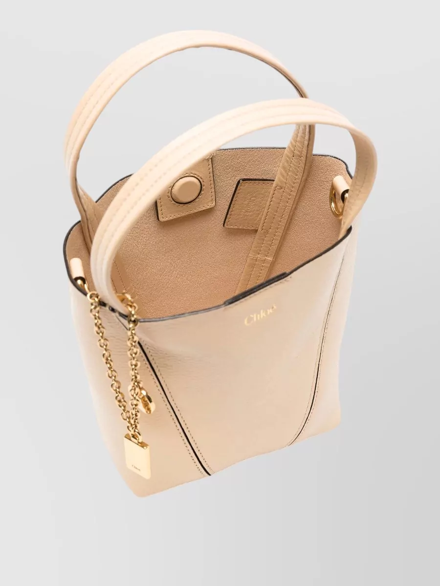 Chloé Chloé Spin Small Leather Bucket Bag