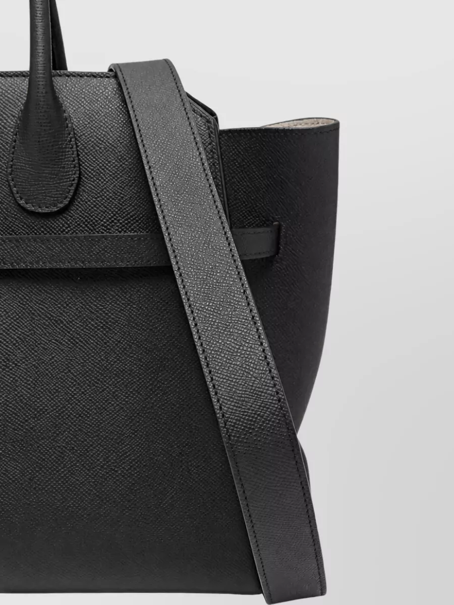 Valextra Medium Leather Shoulder Bag
