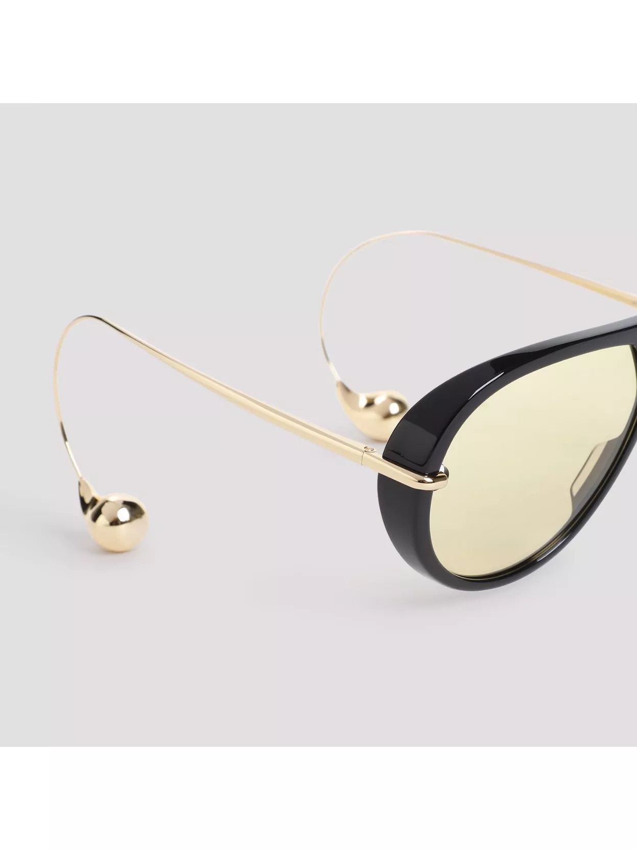 Bottega Veneta Aviator Sunglasses Metal Temples
