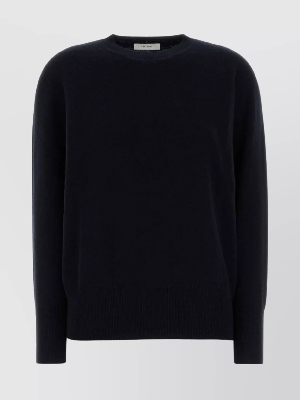 The Row Oversized Cashmere Leilani Sweater With Crew Neck In Blue