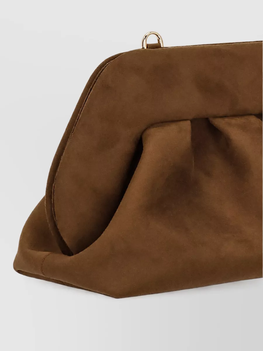 Themoiré Hand Recycled Suede Leather Clutch Bag