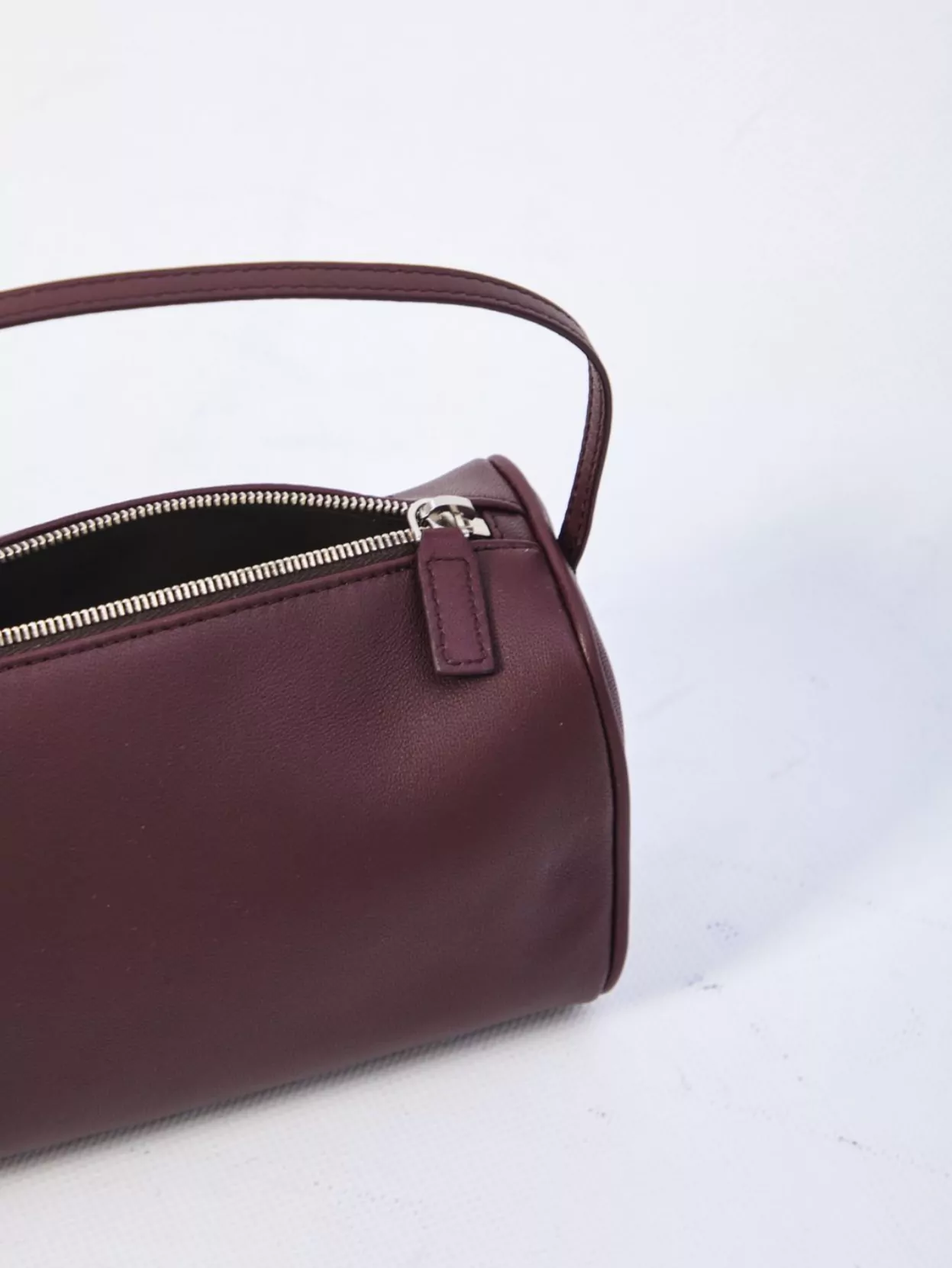 The Row Vintage Cylindrical Leather Tote Bag