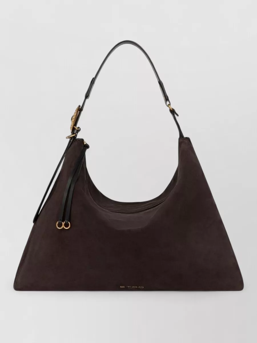Etro large leather tote bag