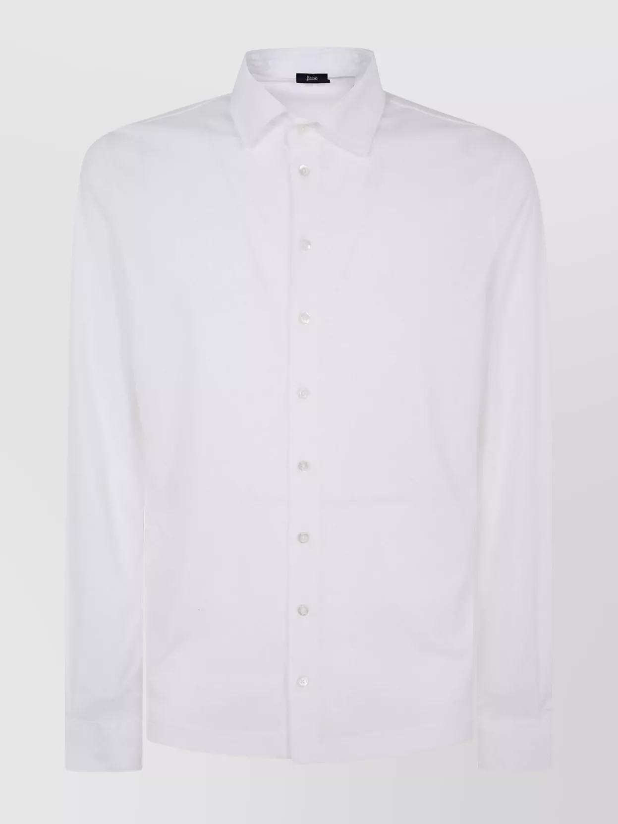 Herno Tailored Button-down Collar Shirt In White
