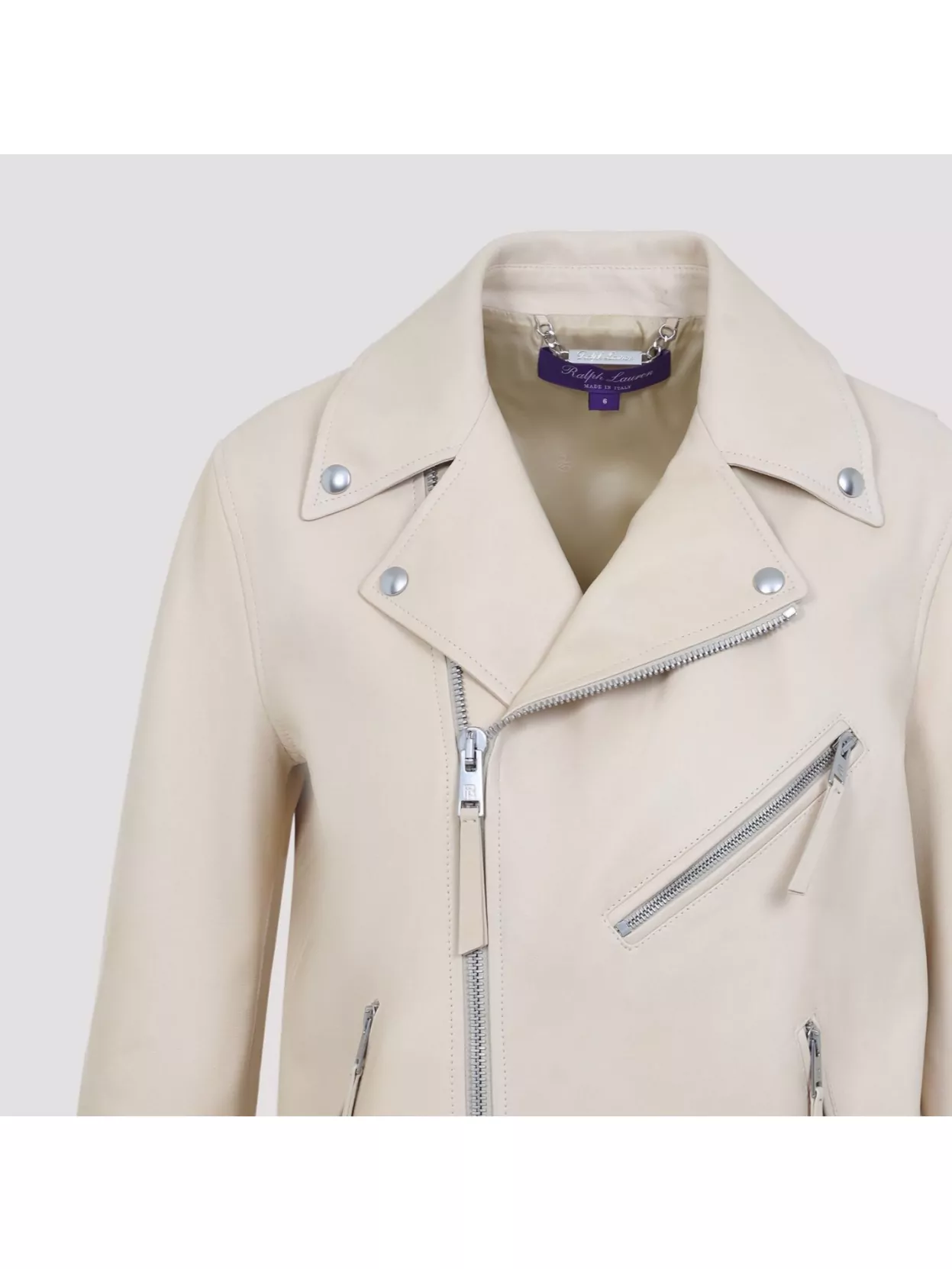 Ralph Lauren Collection Leather Jacket Adjustable Straps
