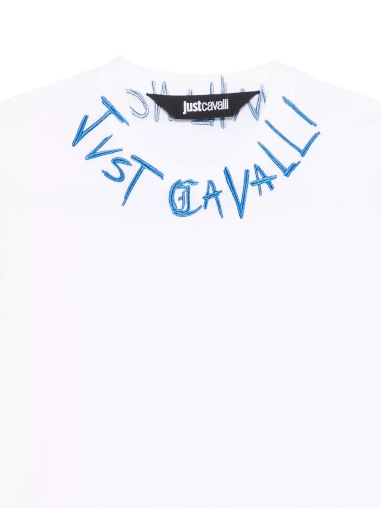 Just Cavalli Logo Graphic Short Sleeve Crew Neck T-Shirt