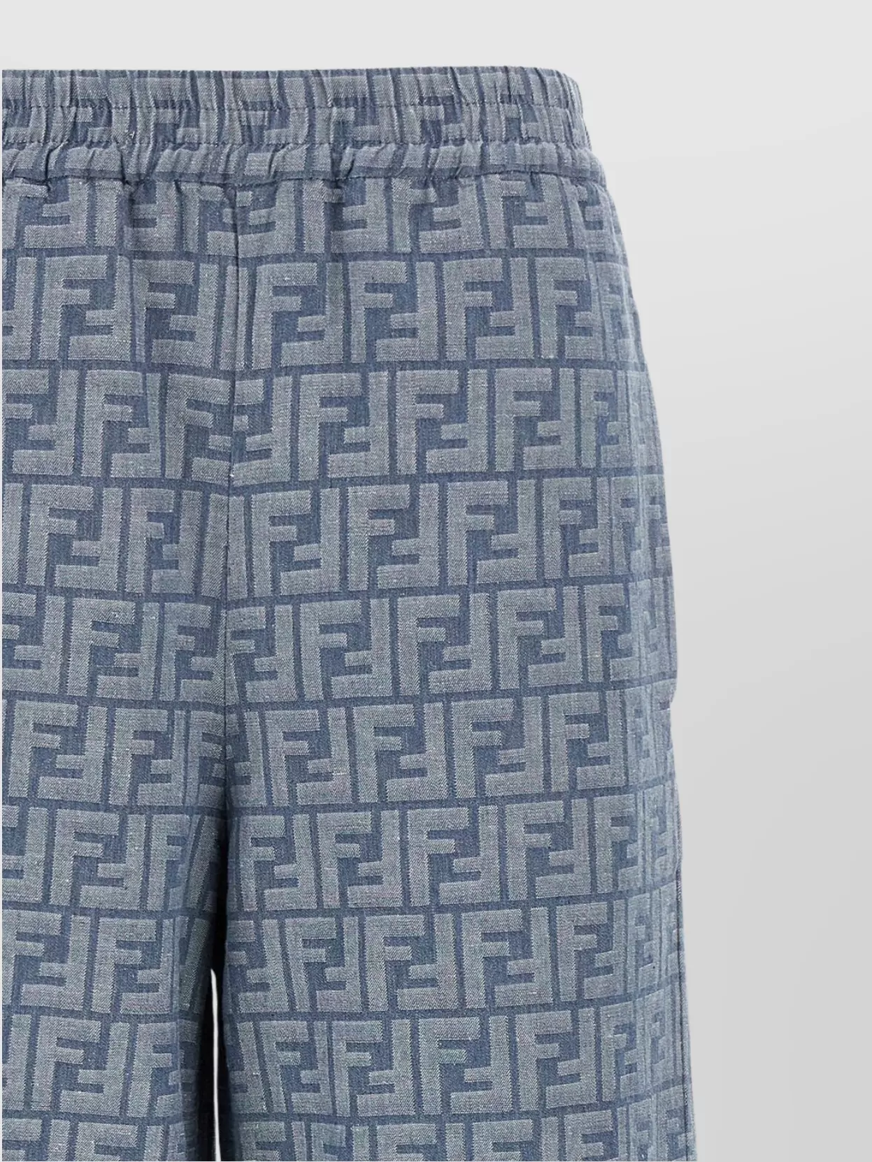 Fendi Ff chambray denim pants | The Fashion Square