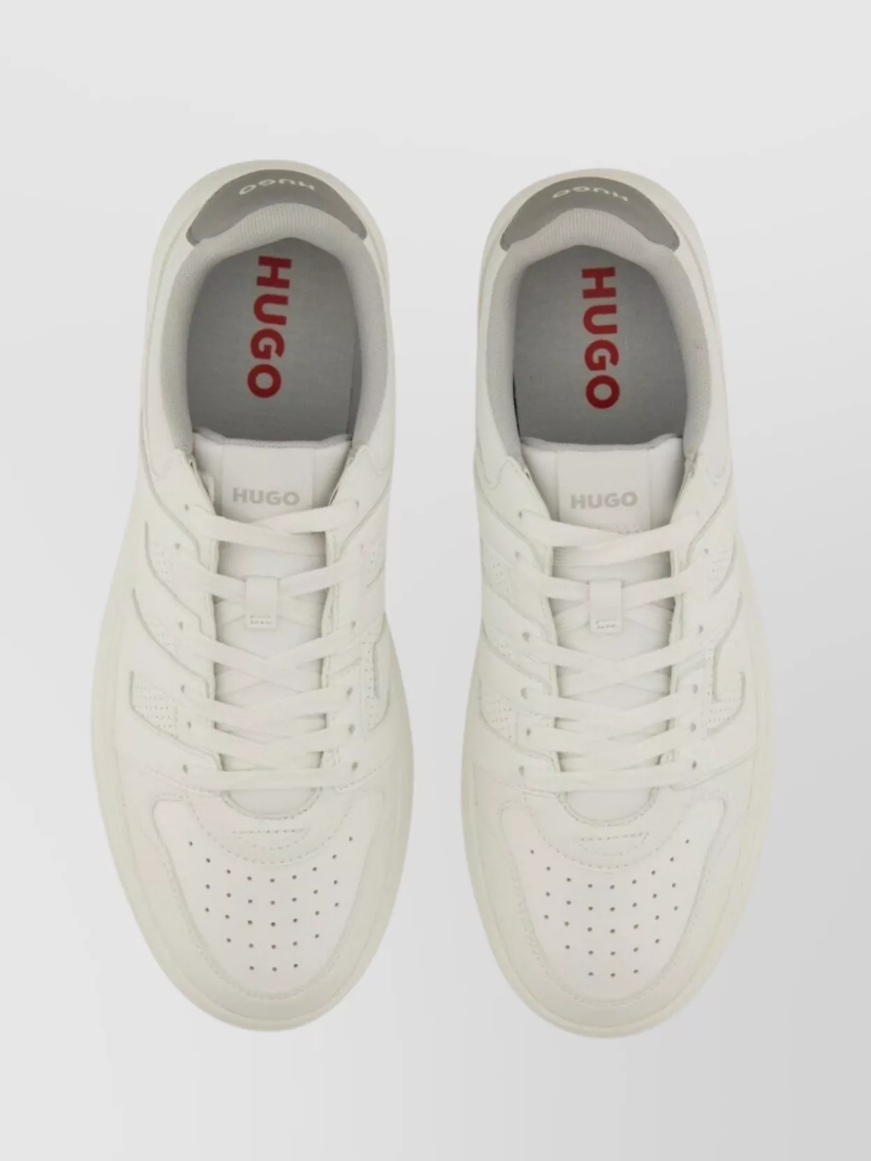 Hugo Boss Perforated Round Toe Rubber Sole Sneaker